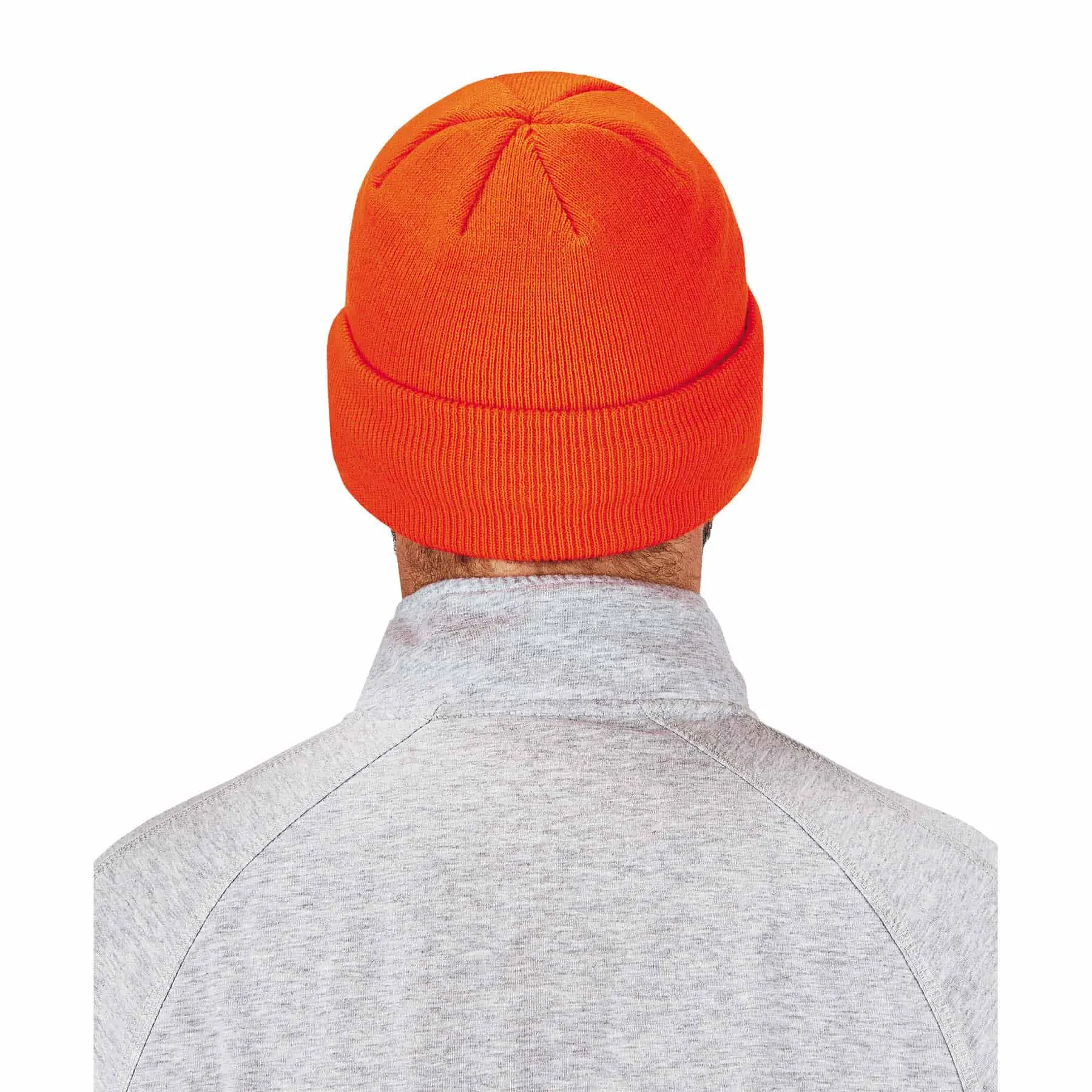 Ergodyne 16807 6806  Orange Cuffed Rib Knit Beanie Hat