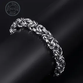 Exquisite Italian 925 Sterling Silver Minimalist Bracelet - Handcrafted in Italy, Fashionable, Perfect for Daily Wear and Birthday Gifts - Comes with a Beautiful Gift Box and Lifetime Durability