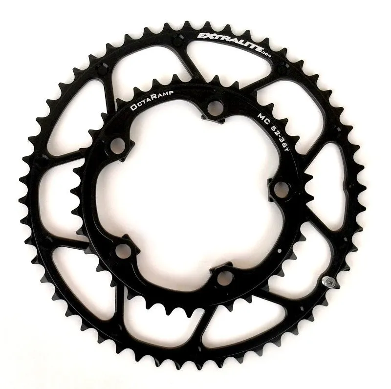 Extralite Mid Compact Octaramp Chainring Set