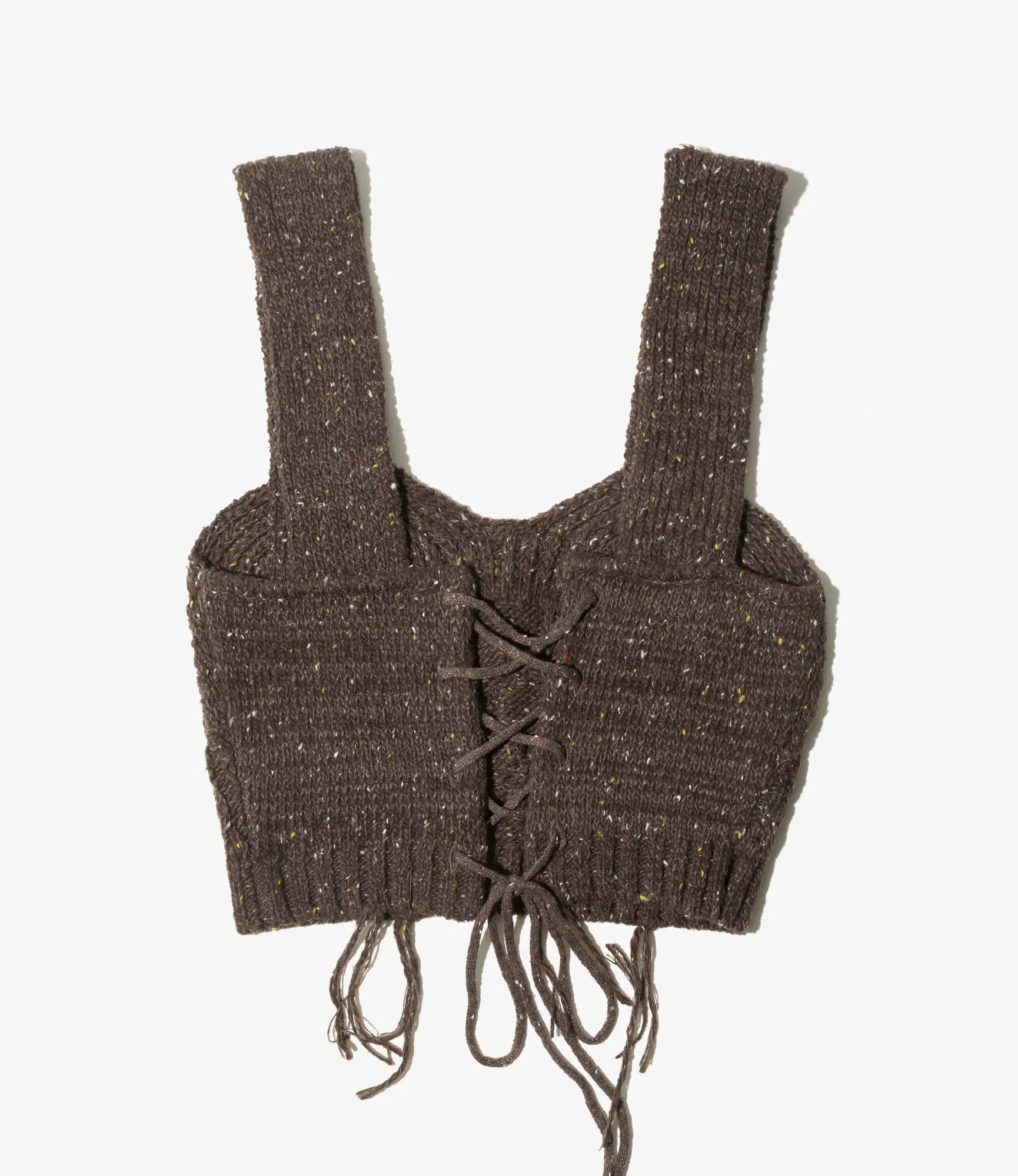 Fisherman Knit Corset – Brown