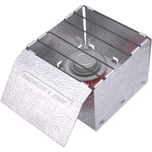 Fold Flat Aluminum Stove with 4 StableHeat 2-Wick Fuel Cells