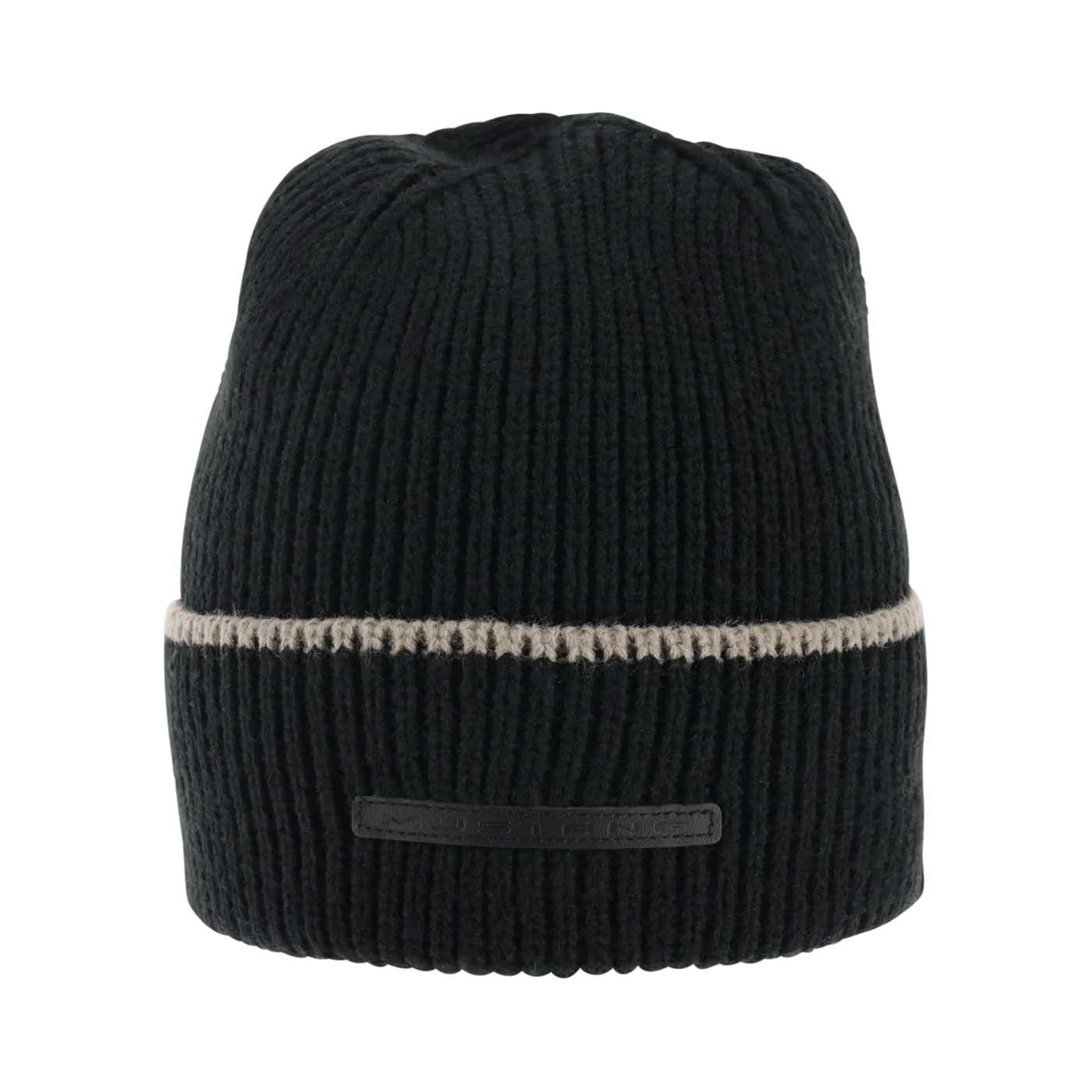 Ford Mustang Leather Patch Knit Hat