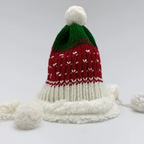 FREE Babahoyo Cable Knit Alpaca Wool Unisex Chullo Beanie Pom Pom Christmas Hat