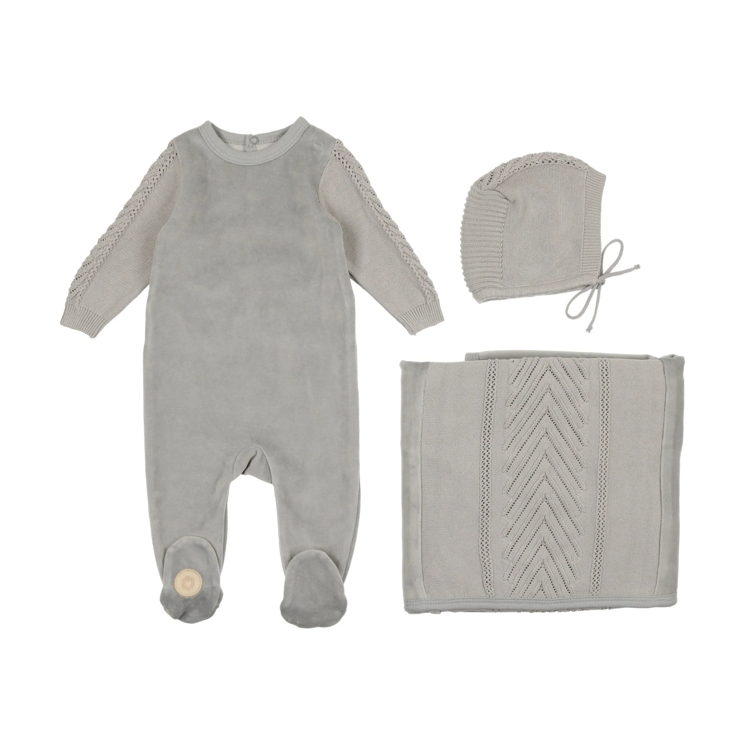 French Weave Layette Set