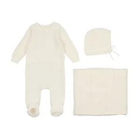 French Weave Layette Set