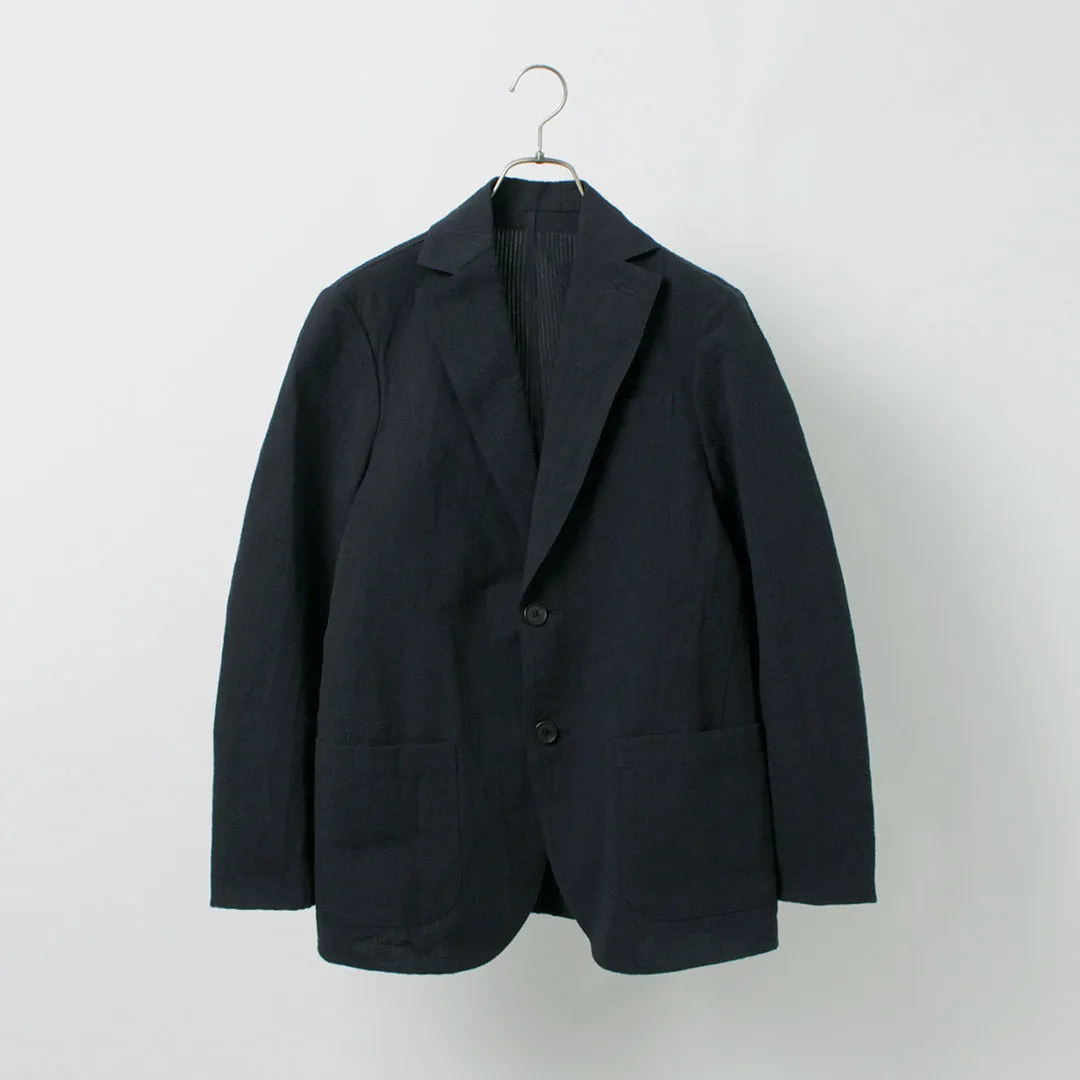 FUJITO / N.O.UN Jacket Cotton Linen Seersucker