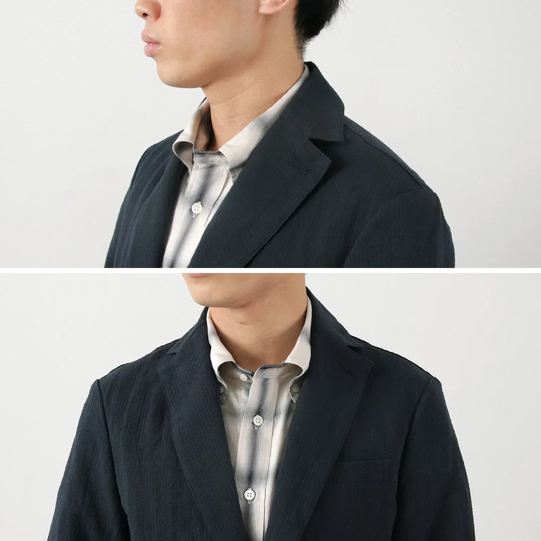 FUJITO / N.O.UN Jacket Cotton Linen Seersucker