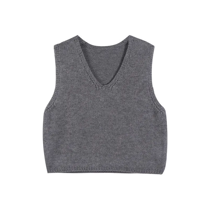 Girlary-shop 2024 fall fashion trends Weisong Women's Outer Wear Knitted Vest 2024 Autumn Korean Style Versatile Casual Sleeveless Pullover Vest Top