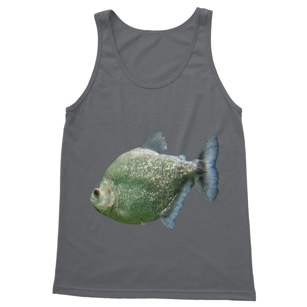 Glitter Green Fish Classic Adult Vest Top