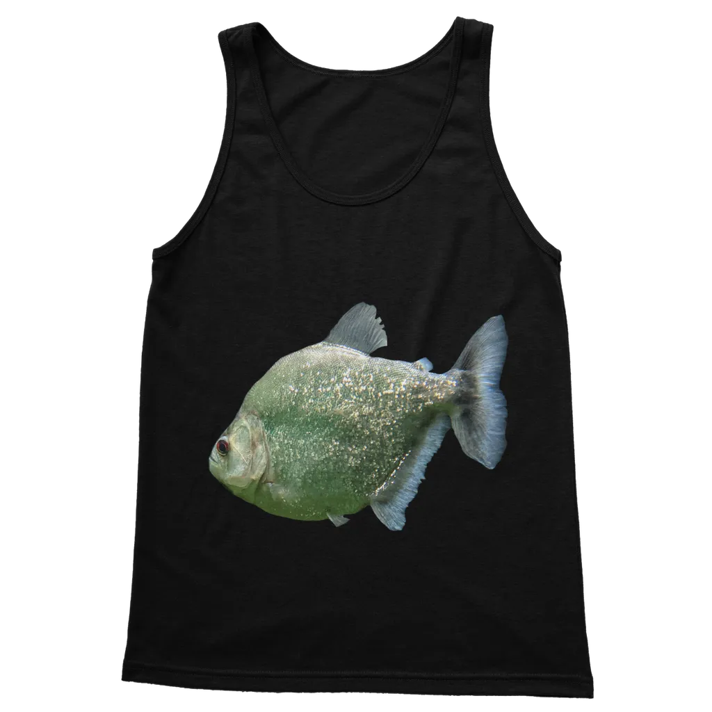 Glitter Green Fish Classic Adult Vest Top