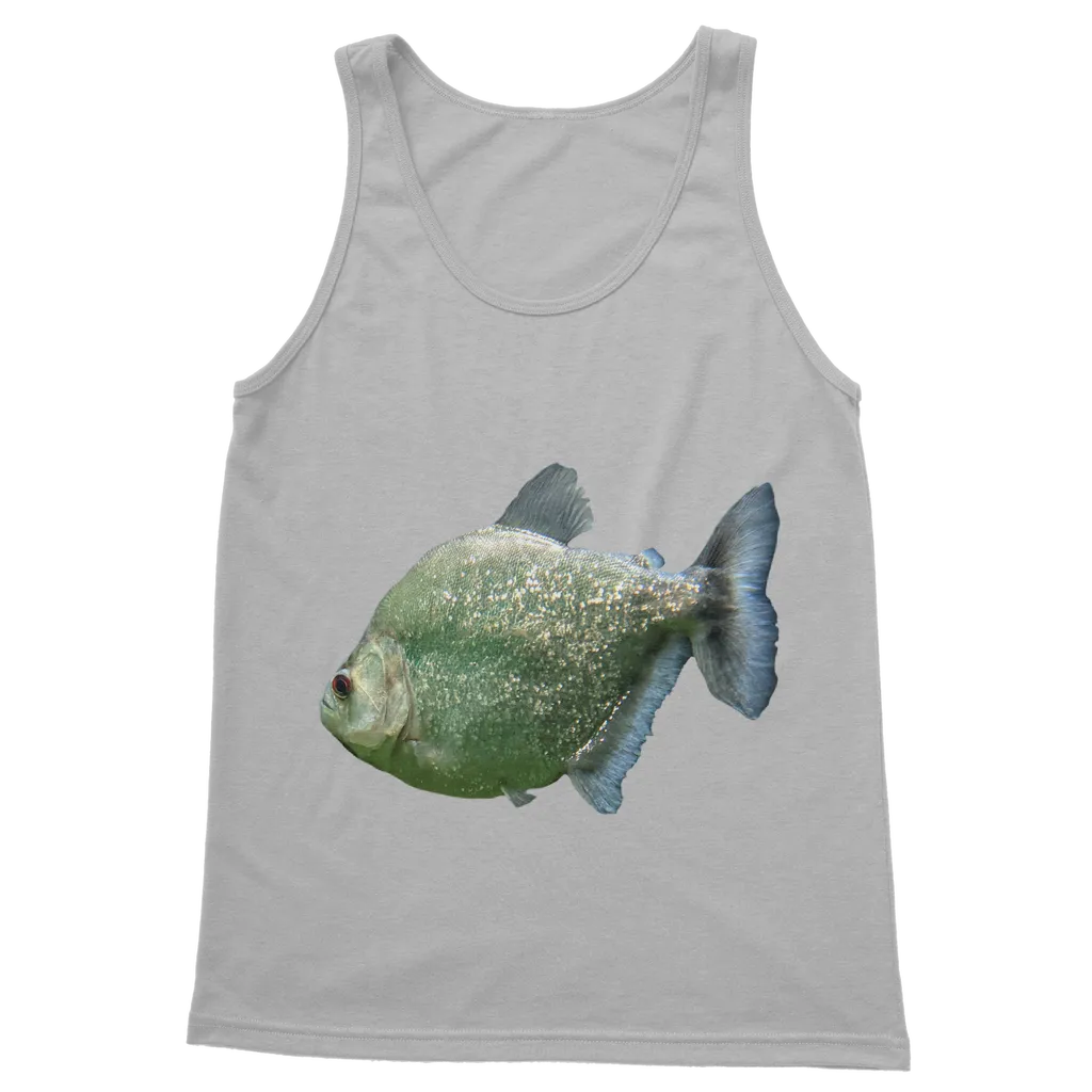 Glitter Green Fish Classic Adult Vest Top