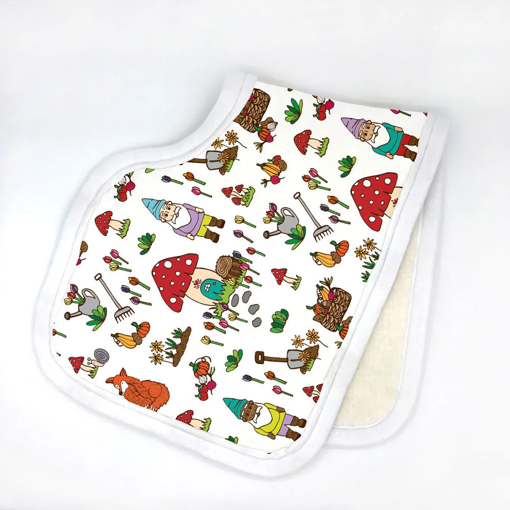 Gnome Sweet Gnome Burp Cloth - Organic Cotton