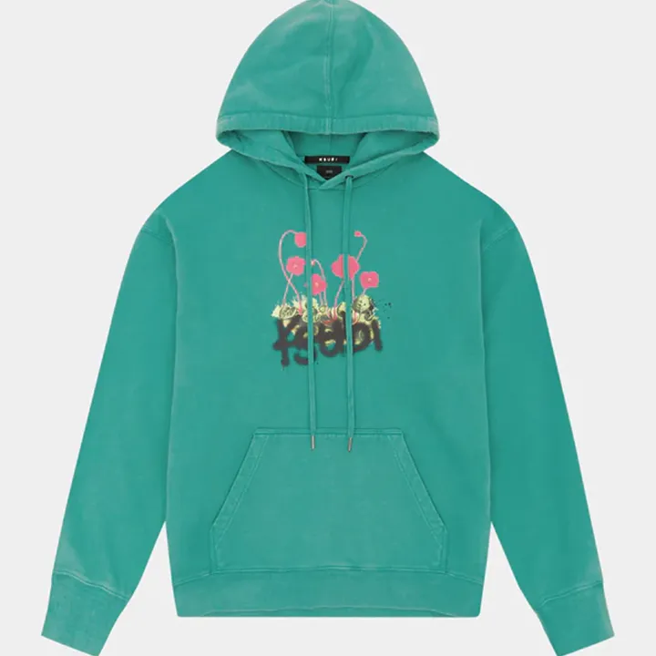 Grass Cutter Bggie Hoodie (Green) - KMFA23FL008030