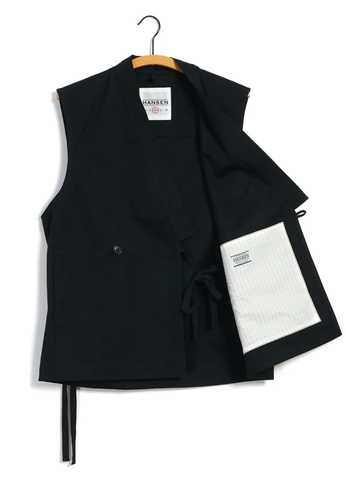 HAUK | Eastern Waistcoat | Raven