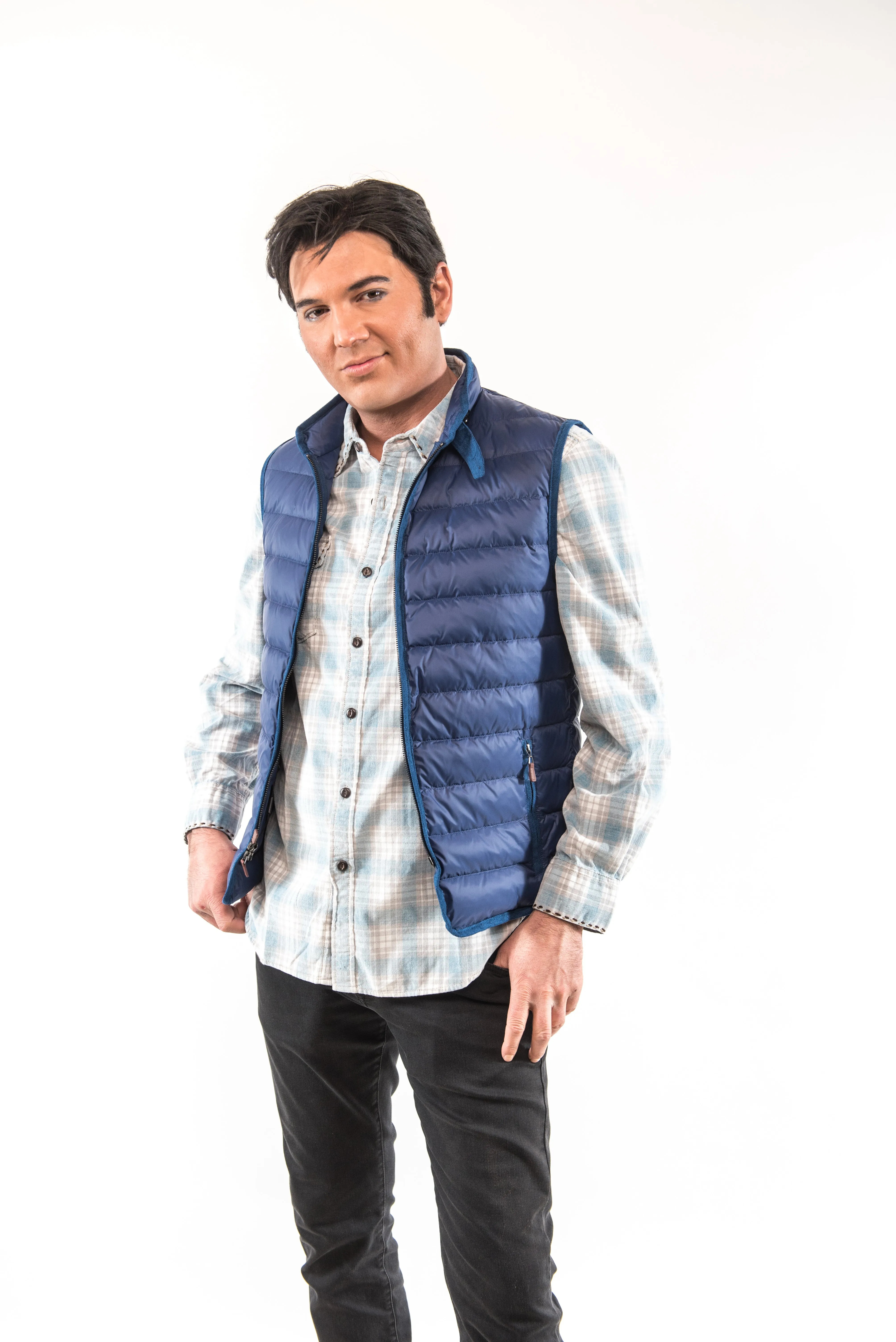 Jonathan Down Vest - Navy