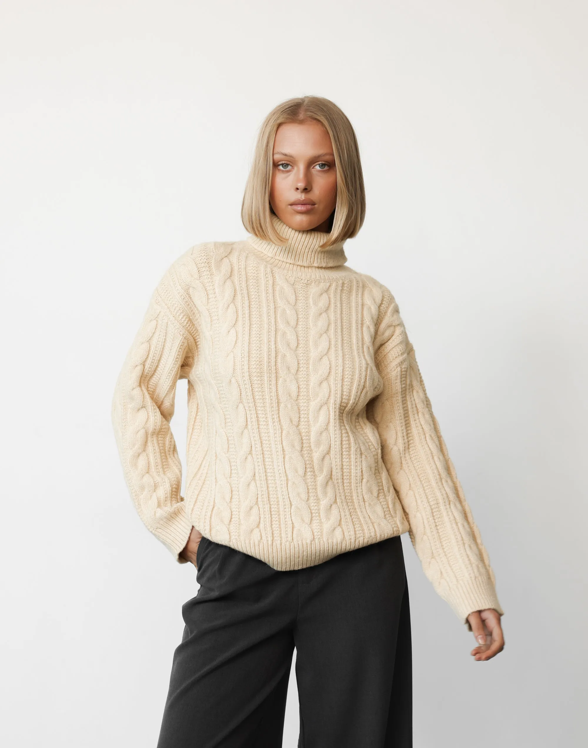 Kian Knit Jumper (Toasted Oat)