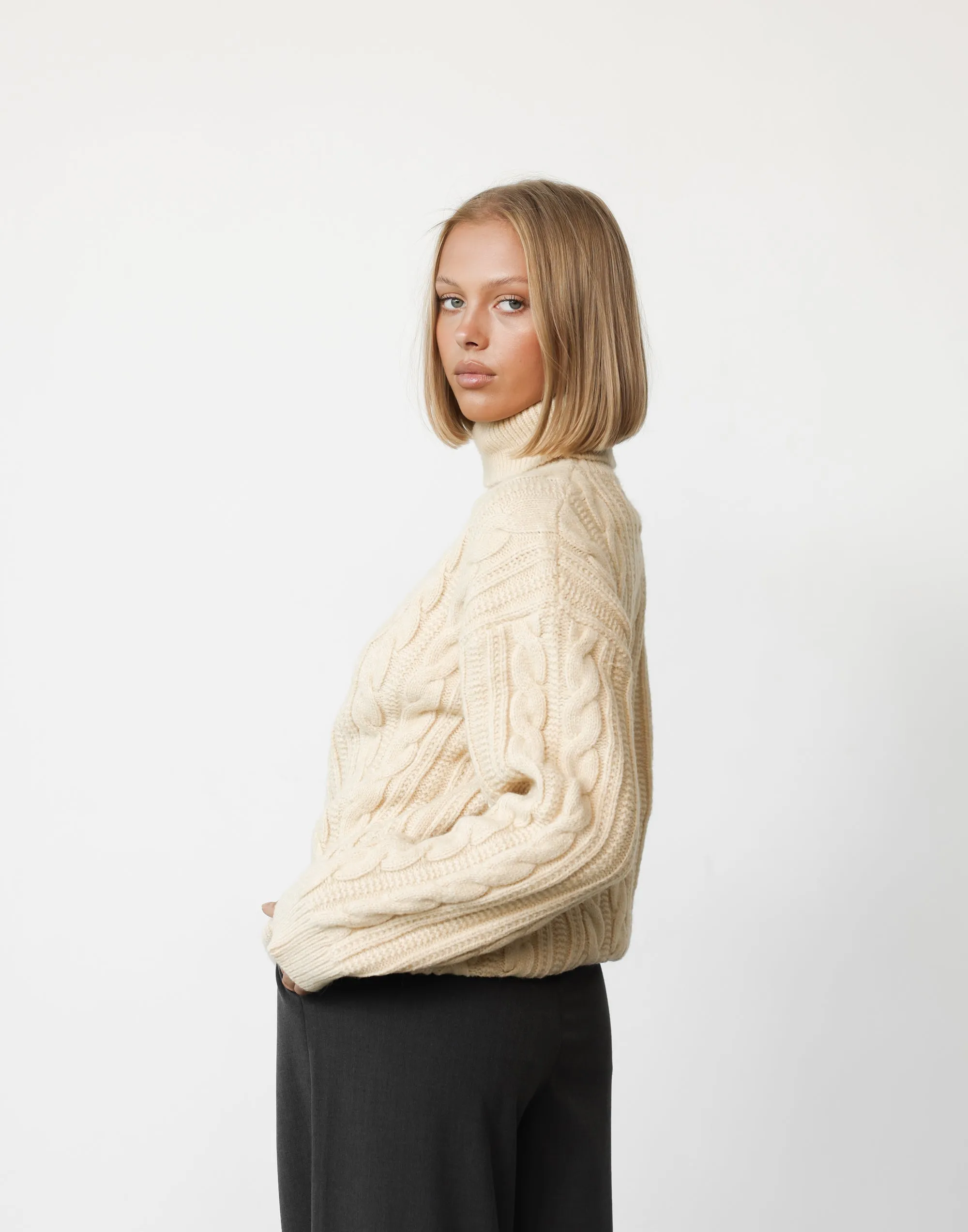 Kian Knit Jumper (Toasted Oat)