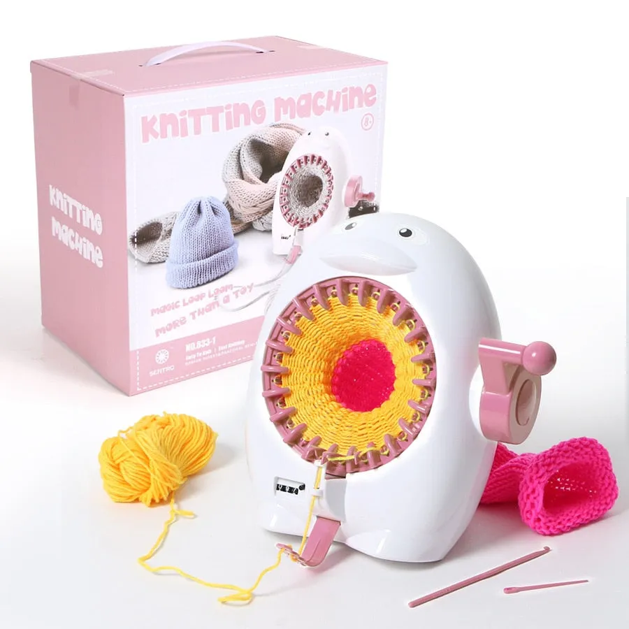 Knitting Machine for Baby Hats Weaving Novelty Penguin (22 Needles)