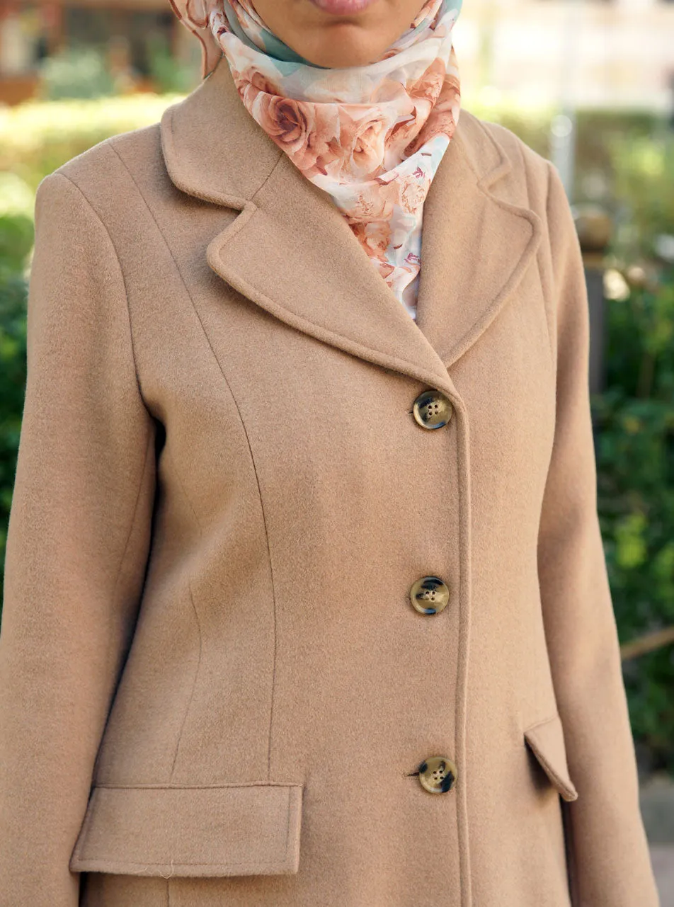 Lapeled Wool Coat