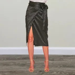 Leopard Wrap Skirt