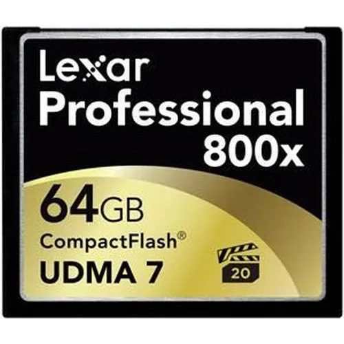 Lexar 800X 64GB Compact Flash Memory Card