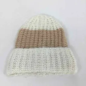 Lili Sidonio Beige NWT Knit Striped Hat