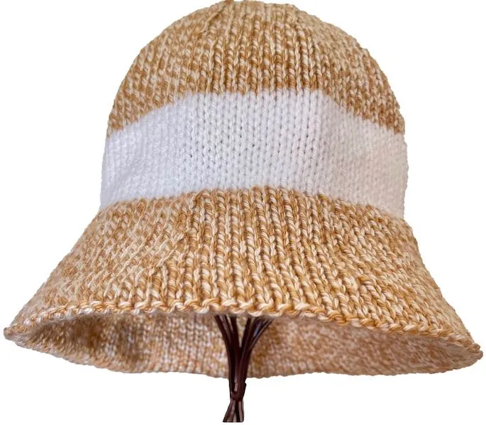 Lupin ~ Knit Bucket Hat Pattern ~ by Knots of Love