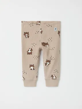 Lynx Print Baby Leggings