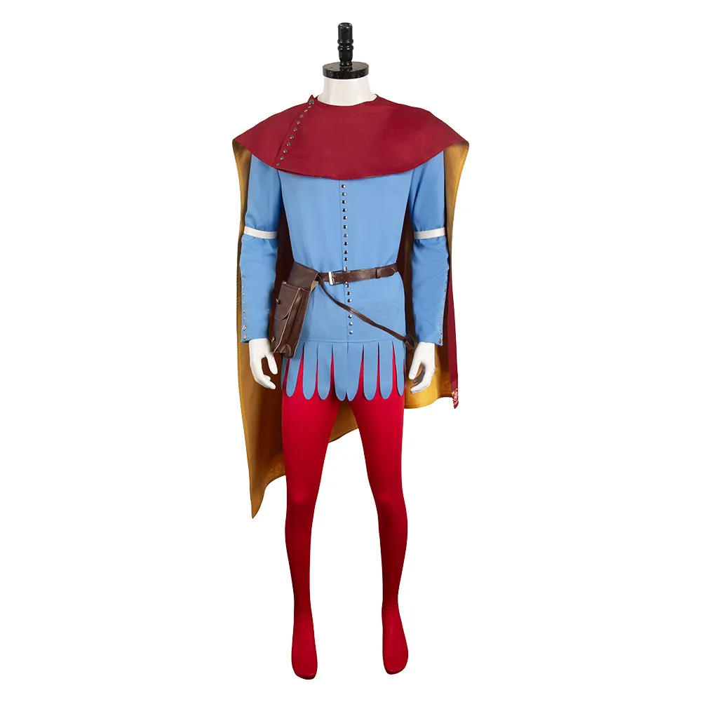 Manor Lords Suzerain Red And Blue Outift Party Carnival Halloween Cosplay Costume