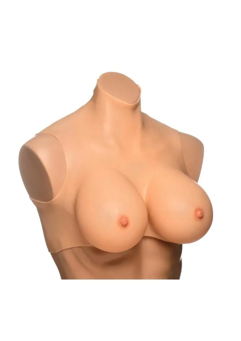 Master Series Perky Pair G-Cup Silicone Wearable Breast