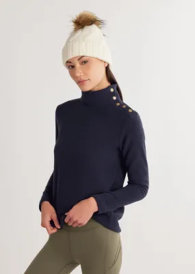 Meadow Greenpoint Turtleneck in Vello Fleece (Navy)