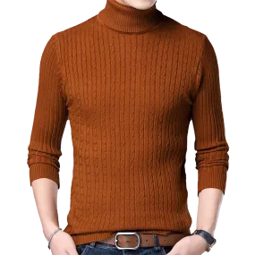 Men's Casual Knitted Turtleneck Sweater