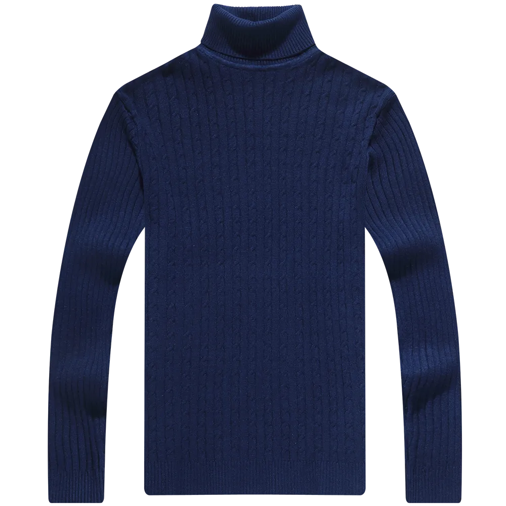 Men's Casual Knitted Turtleneck Sweater