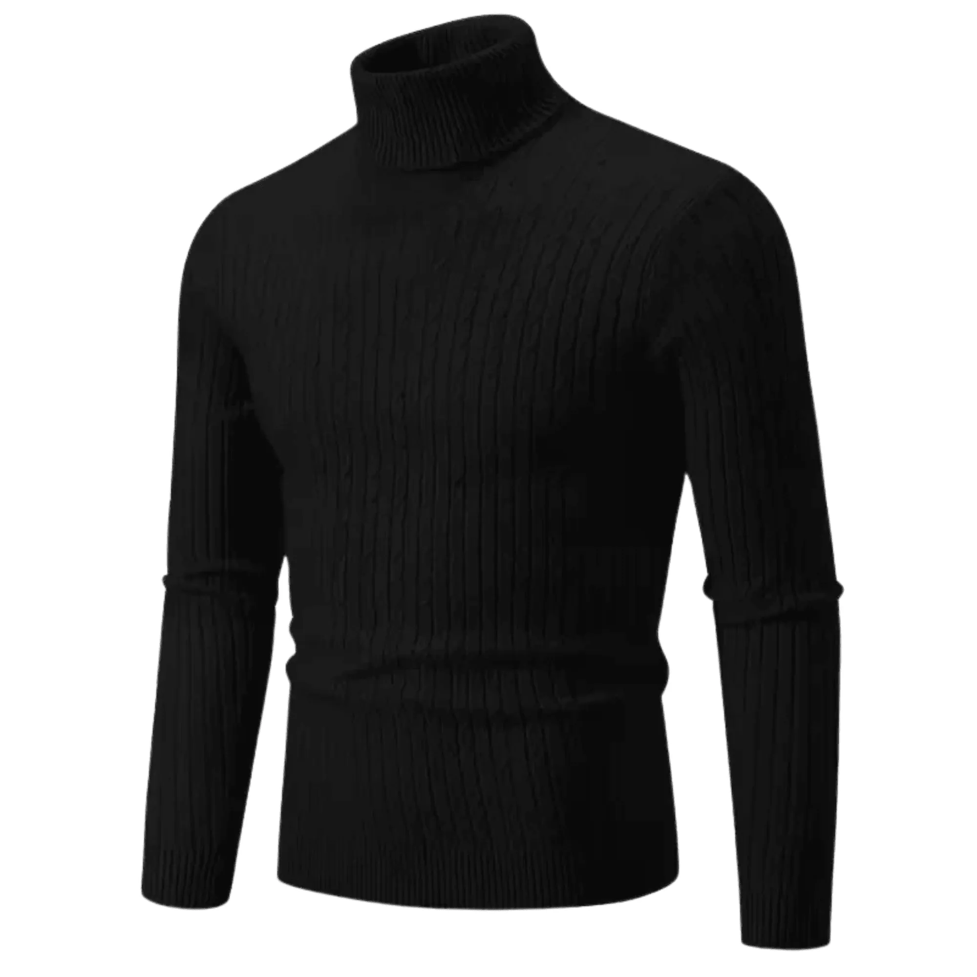 Men's Turtleneck Sweaters Solid Color Slim Fit Fashionable Pullover Mens Winter Outdoor Tops