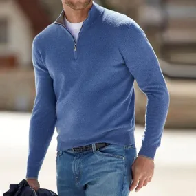 Men's Zipper Basic Sweater