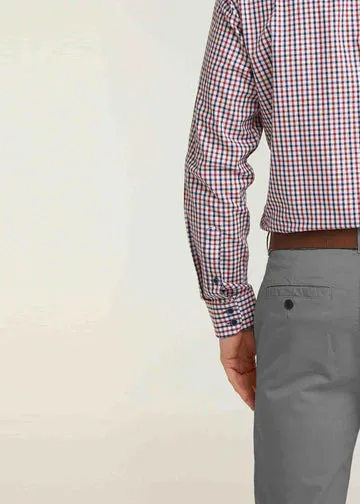 Michael brushed cotton shirt - red gingham