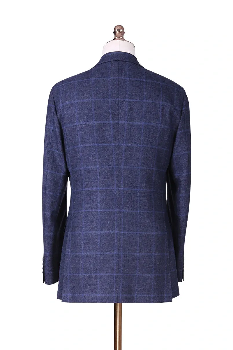 Milano Azure Plaid Sport Jacket