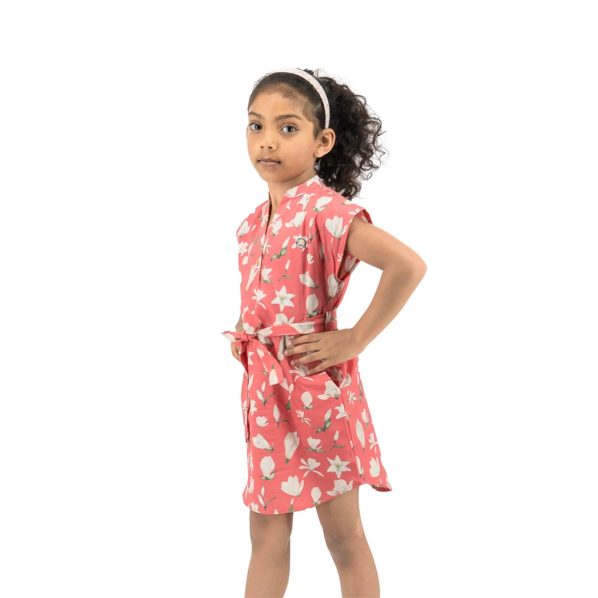 Mineral Red Shirt Dress for Girls