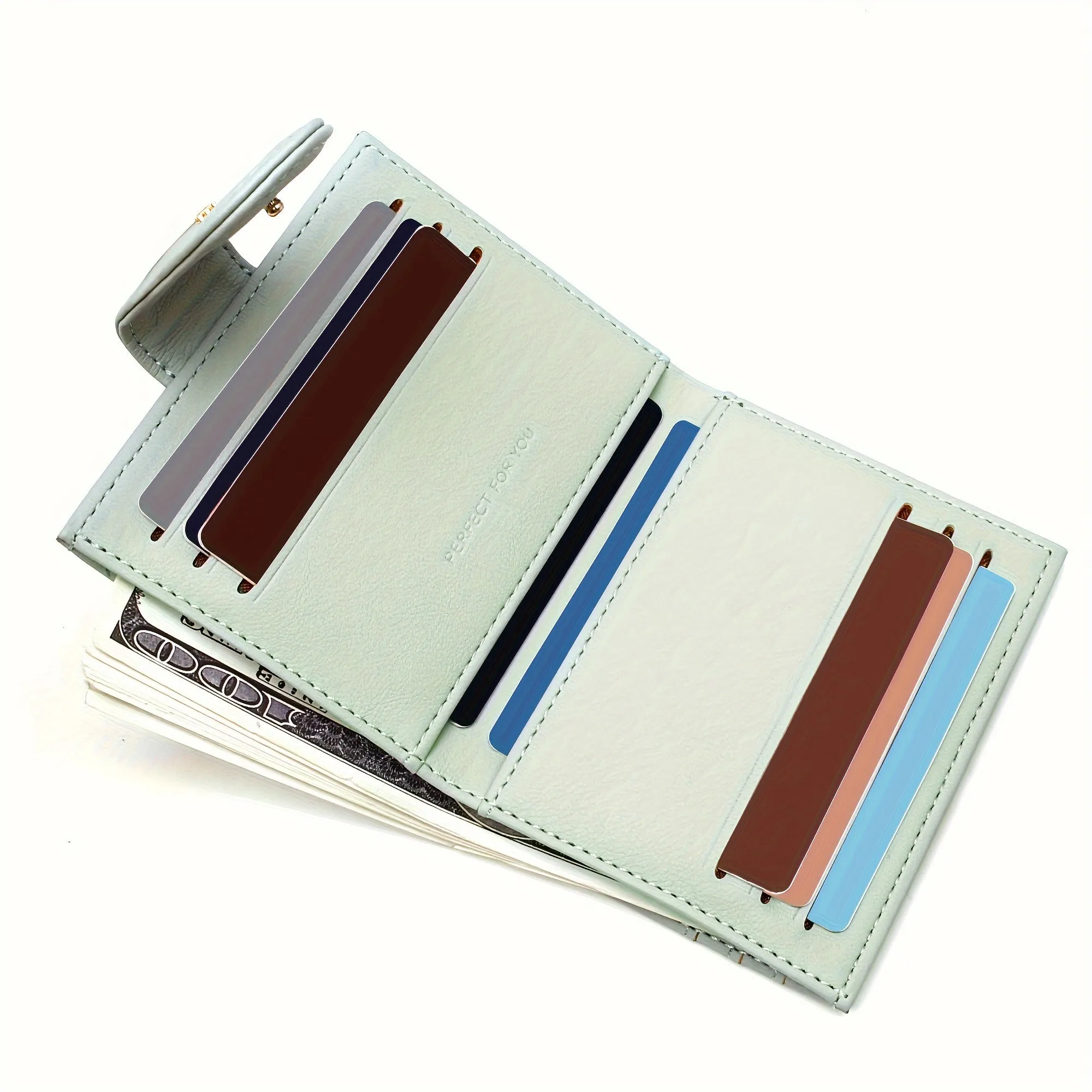 Mini Wallet for Women - Ultra-Slim Bifold Design with Spacious Credit Card Slots, Minimalist Look, Secure Zipper Closure, and Convenient Coin Pocket - Perfect for Everyday Carry