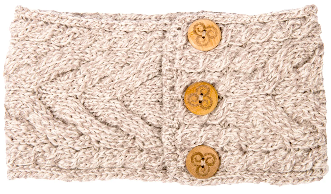 Multi Cable Knit Head Wrap/Headband