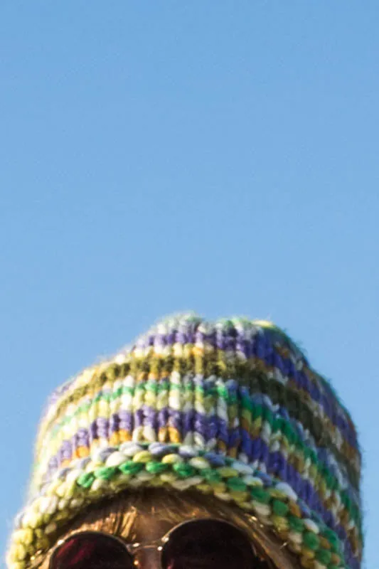 Multi Color Hand-Knit Hat