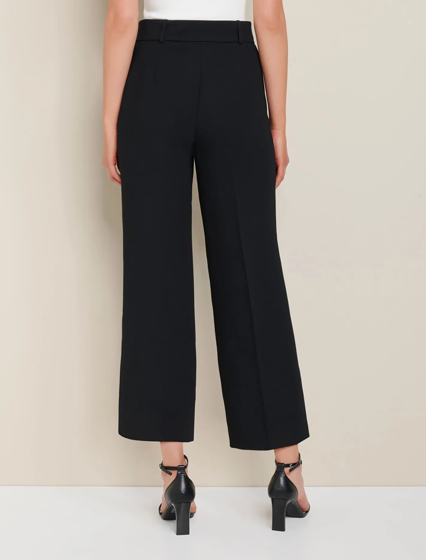 Nadine Petite Belted Culotte Pants