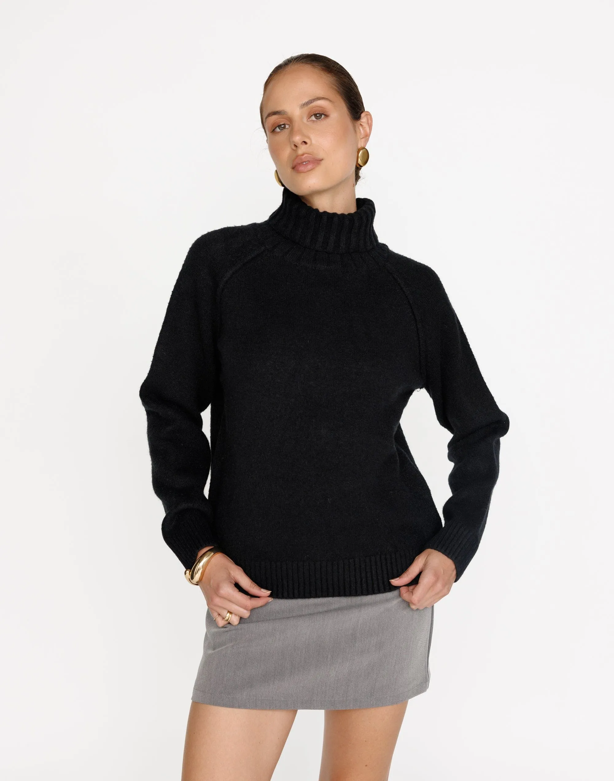 Nathalia Knit Jumper (Black)