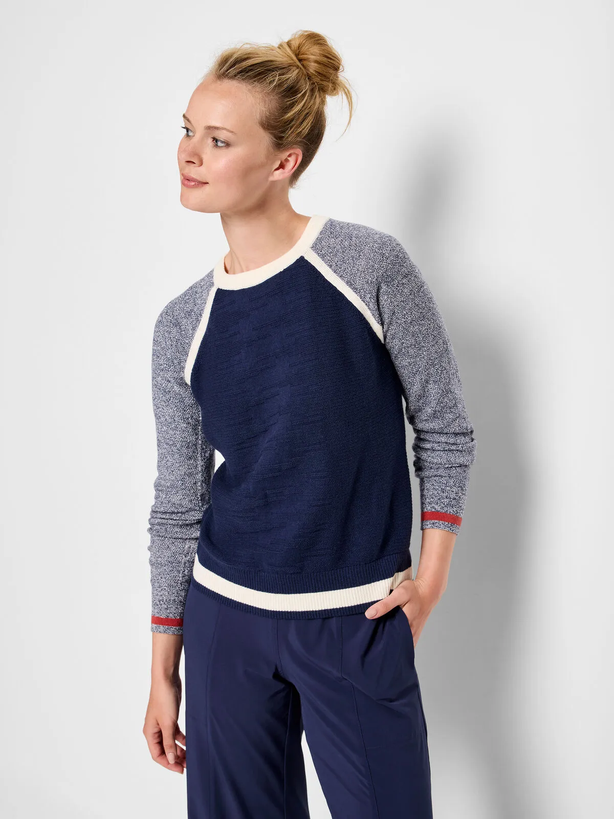 NIC ZOE ACTF248100 Mixed Stitch Sweater