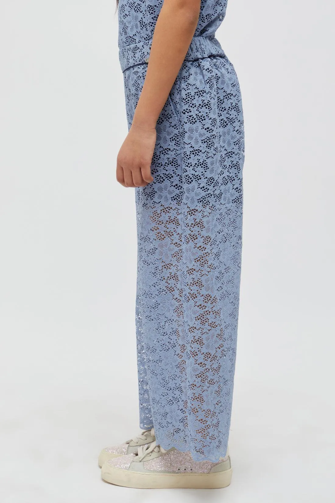 One Friday Blue Lace Culotte