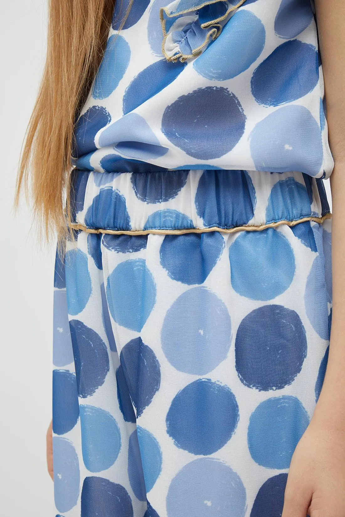 One Friday Printed Blue Culotte