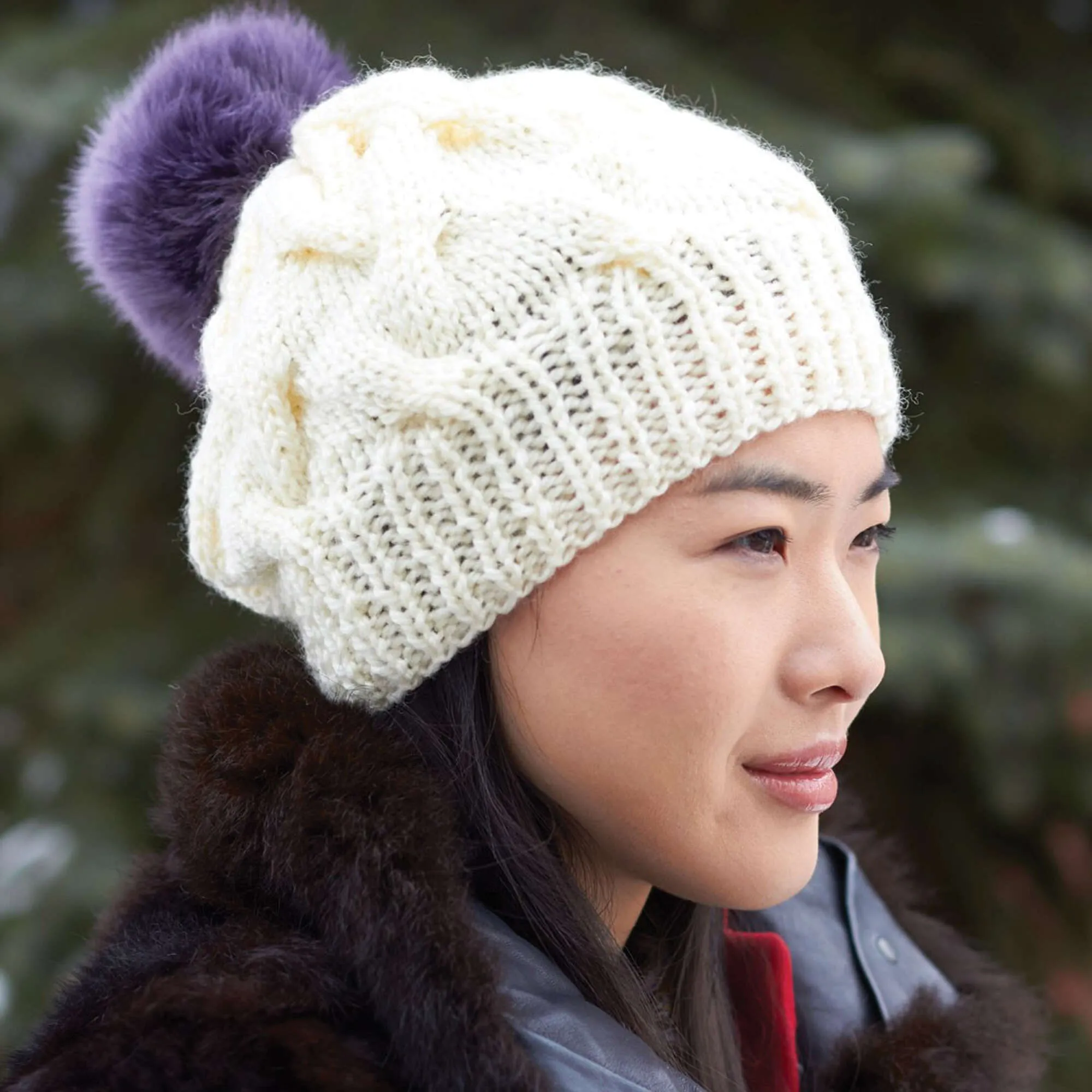 Patons Knit Cable Hat