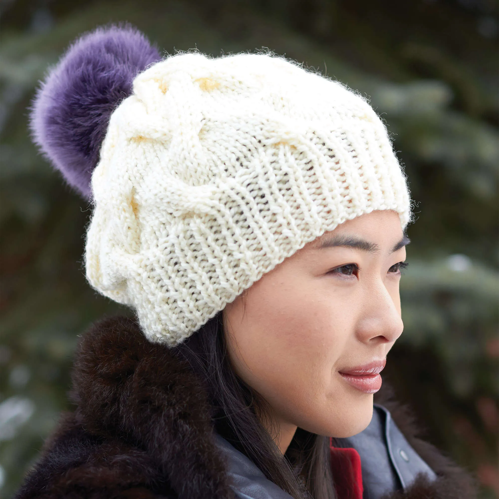 Patons Knit Cable Hat