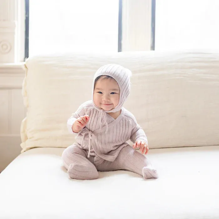 Pippin Wide Rib Knit Set w/ Hat