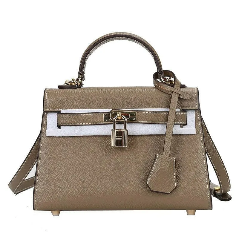 Pleasures and Sins Palm Pattern Handbag with Small Padlock Detail